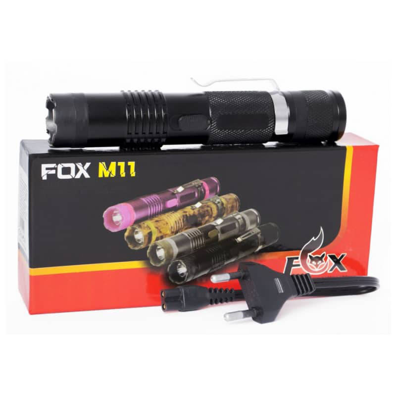 Portable Stun Gun Fox M11 Stun Gun With Led Light Flashlight