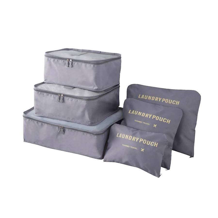 Underwear Travel Bag, Toiletry And Makeup Portable Storage Bag, Six-Piece Set