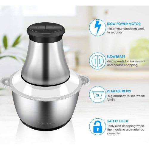 Food Processor Electric Chopper 2L