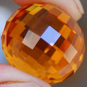Citrine 104.59 ct Unusual Madeira!