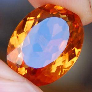 Citrine 18.45 ct Oval Madeira!