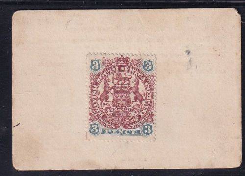 MARSHALL HOLE 3d CURRENCY CARD - BOER WAR  - SCARCE