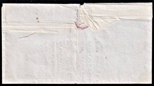 COGH 1840 BOXED "TO PAY" ENTIRE  CAPETOWN-CRADOCK