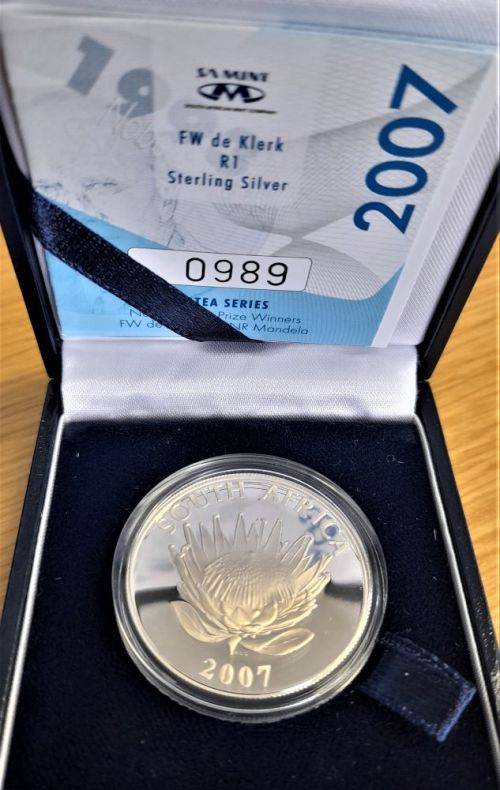 RSA 2007 FW DE KLERK PROOF SILVER RAND