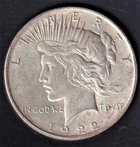 1922 PEACE SILVER DOLLAR