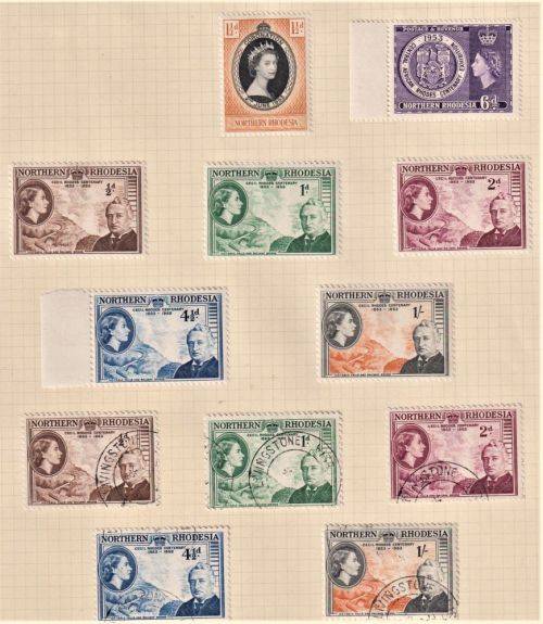 NORTHERN RHODESIA MINT & USED  COLLECTION ON PAGES