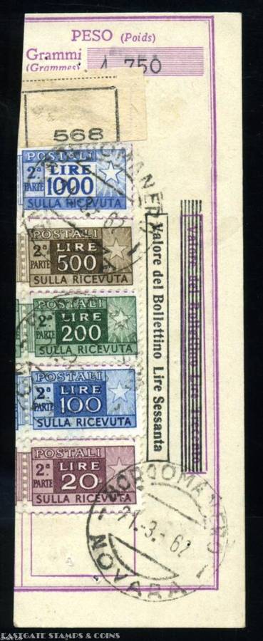 ITALY PARCEL CARDS