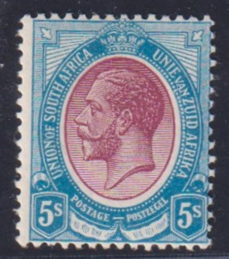 SA 1913 5/-  SUPERB MINT  - SACC 14 CV R3500