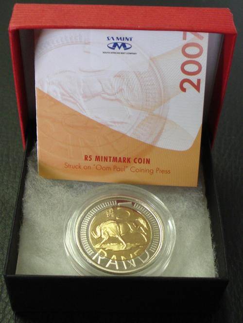 R5 MINTMARK 'OOM PAUL' 2007 - AS ISSUED BY SA MINT