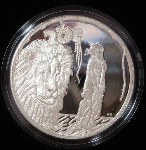 SOUTH AFRICA  2007 PEACE PARK PROOF SILVER 20 CENTS -  1 OUNCE