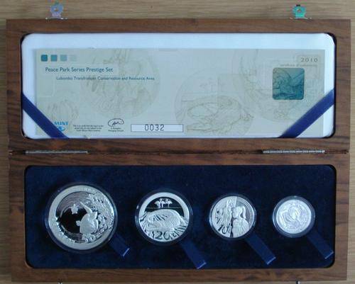 SOUTH AFRICA  2010 PEACE PARK PRESTIGE SILVER PROOF SET