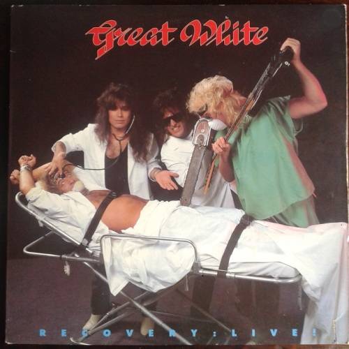 Great White - Recovery Live ! Import LP VG +