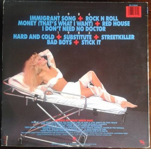 Great White - Recovery Live ! Import LP VG +