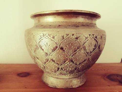 Beautiful antique brass vase