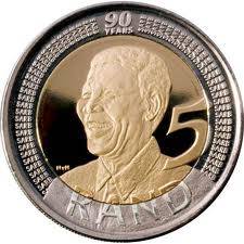 ##125XTHE UNIQUE R5 MANDIBA B-DAY COIN ,CIRCULATED IN EXCELLENT CONDITION,BID IS PER COIN###