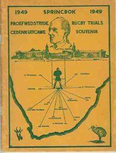 South Africa - 1949 Springbok Rugby Trials Souvenir Rugby Booklet @ plenty signatures !!
