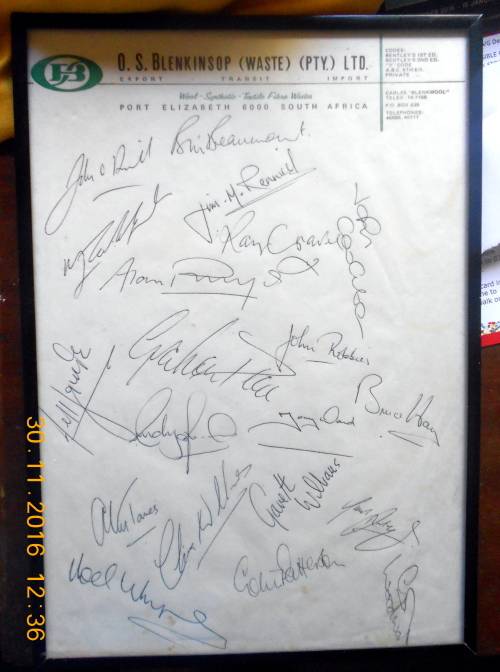 1980 British Lions tour to South Africa ( Signatures )