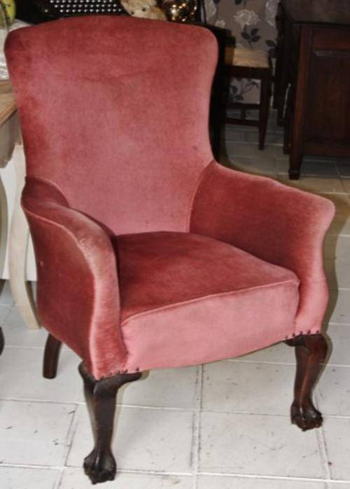 ~ Victorian Ball & Claw Armchair ~
