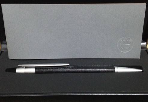 BMW Leather Bound Ballpoint Pen