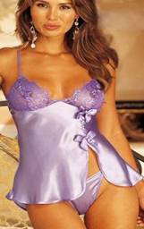 Flirty babydoll,tie-up (side)T back panty