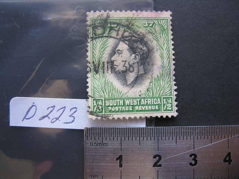 SWA KGVI 1/2d POSTAGE REVENUE.