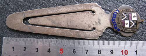 Vintage DURBAN bookmark, exquisite plate, made in England.