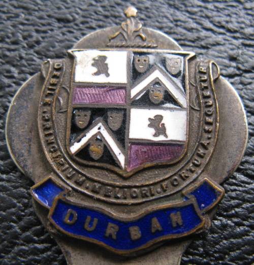 Vintage DURBAN bookmark, exquisite plate, made in England.