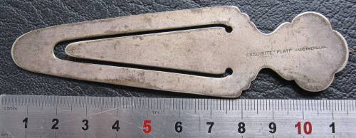 Vintage DURBAN bookmark, exquisite plate, made in England.