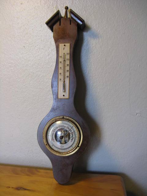 VINTAGE BARIGO BAROMETER, MADE IN WESTERN GERMANY. L 32.5cm.
