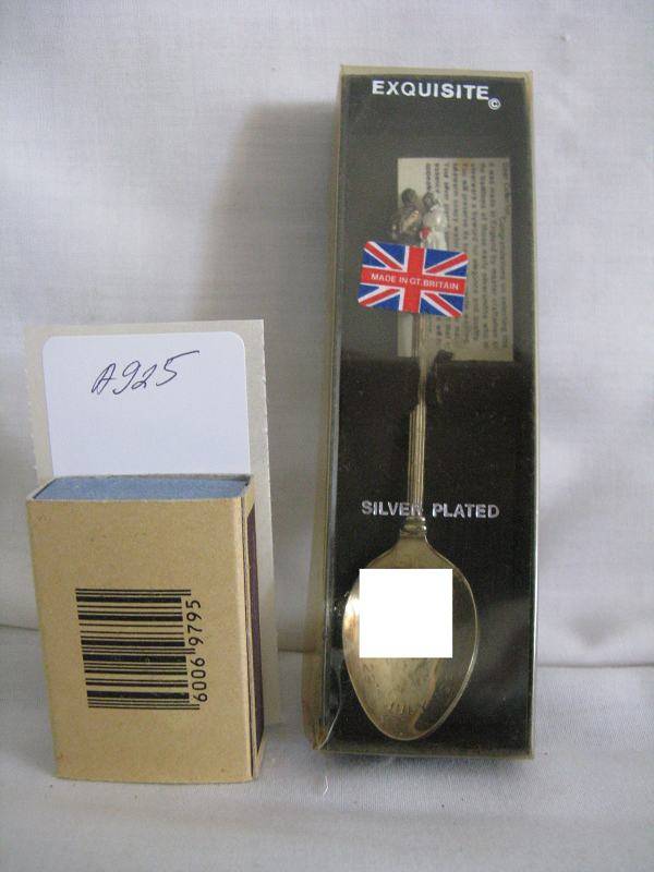 EXQUISITE CHARLES & DIANA SILVER PLATED SOUVENIR SPOON.