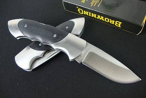BROWNING Lock Back Micarta Handle Pocket Folding Knife