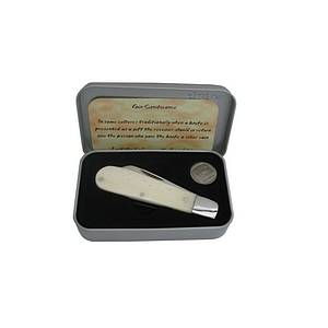 TEKUT - Bone Handle Biltong Knife Gift - White