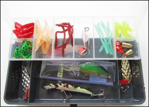 Fishing Lures set including tackle box (About 40 pcs)