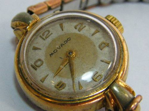 Vintage Movado manual wind ladies watch - working - as per photo