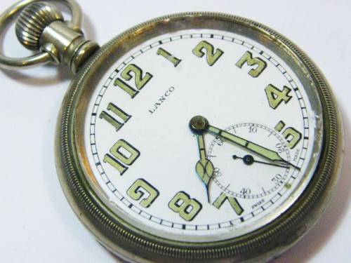 Vintage Lanco pocket watch - working