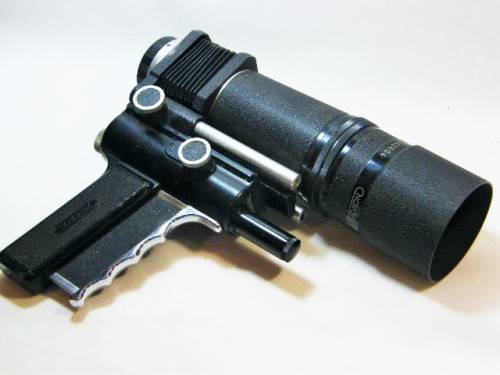 Vintage Novoflex Noflexar 1:4.5 240mm quick focus pistol grip lens