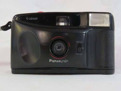 Vintage Panasonic C-225EF 35mm camera in pouch