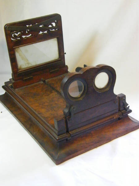 Antique Roswell`s Patent stereo graphoscope - circa 1870`s