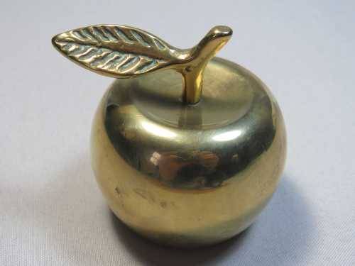 Vintage brass apple bell