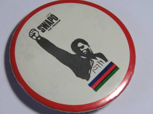 Vintage SWAPO election campaign pin badge