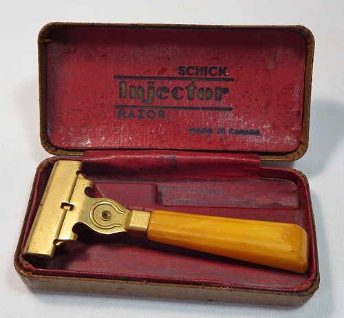 Vintage Schick Injector razor in case