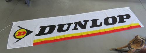 Dunlop advertising banner flag - 347X79cm