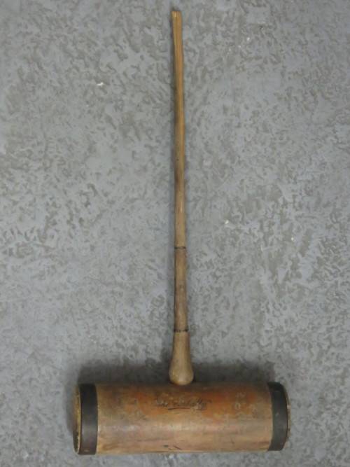 Vintage Slazenger croquet mallet head - Shaft broken