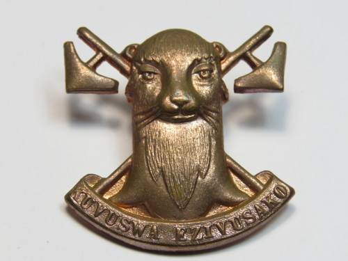 ADF 115 Battalion brass cap badge