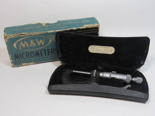 Vintage Moore and Wright No. 965 Micrometer in box