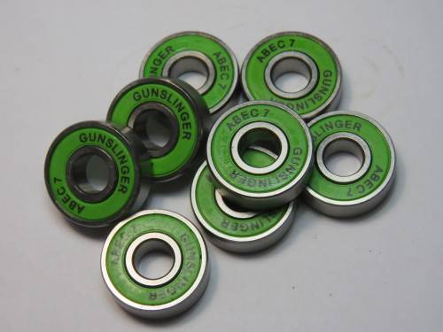 Set of 8 ABEL 7 Gunslinger skateboards bearrings
