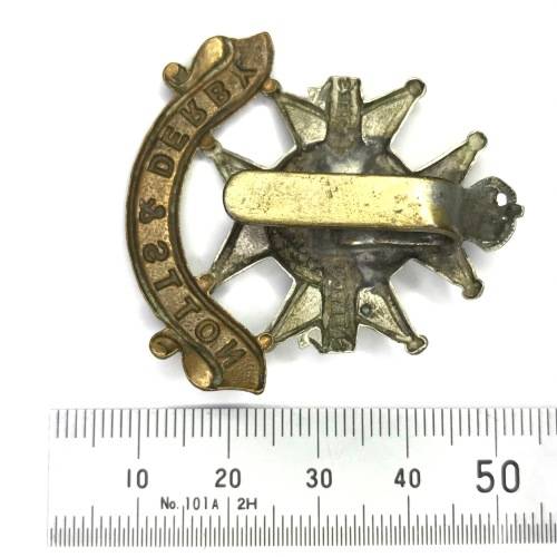 Sherwood Foresters (Notts Derby) regiment cap badge - Kings Crown