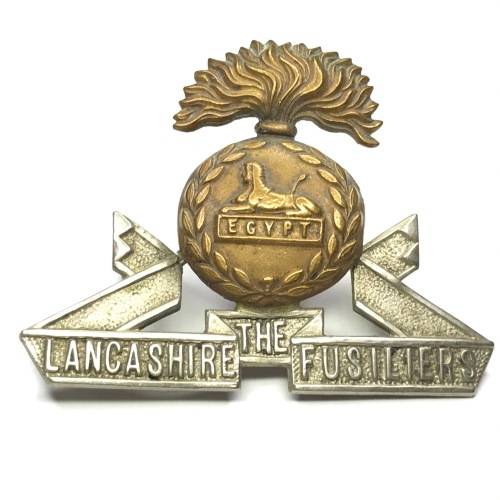 Victorian The Lancashire Fusiliers regiment cap badge - Lugs version