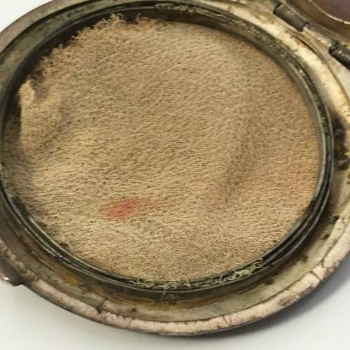 Antique Silver Filigree Powder Compact - very high class work - weighs 63.7g