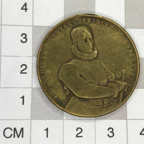 Medallion to commemorate the death of St. Aloysius Gonzaga in 1591 - SCARCE